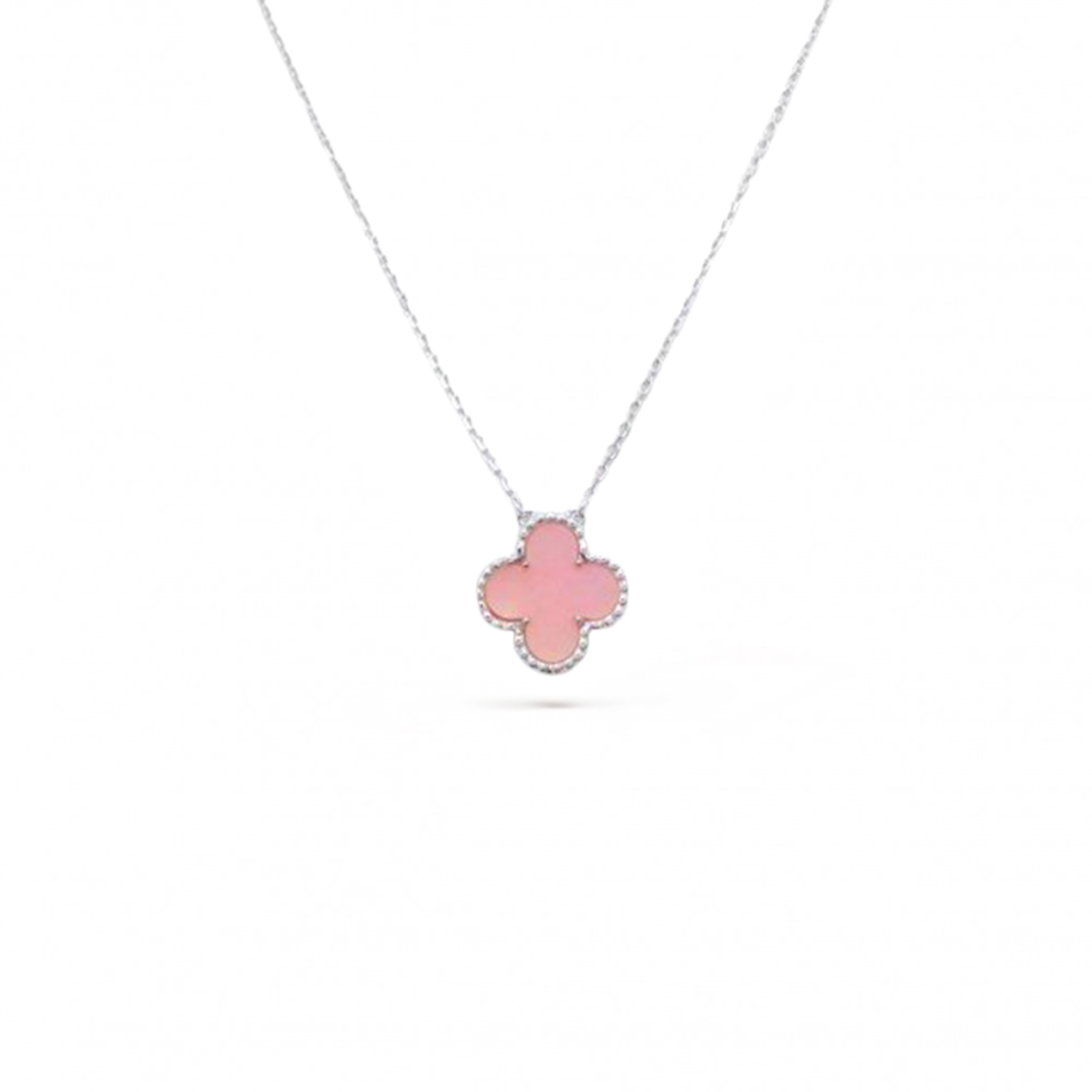 VAN CLEEF ARPELS VINTAGE ALHAMBRA PENDANT - WHITE GOLD, MOTHER-OF-PEARL